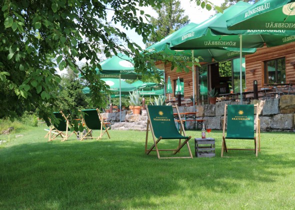 Garten Berghütte Kraterblick sKreuz Steinheim