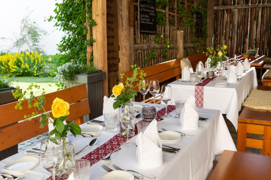 Biergarten Brauscheune sKreuz Steinheim